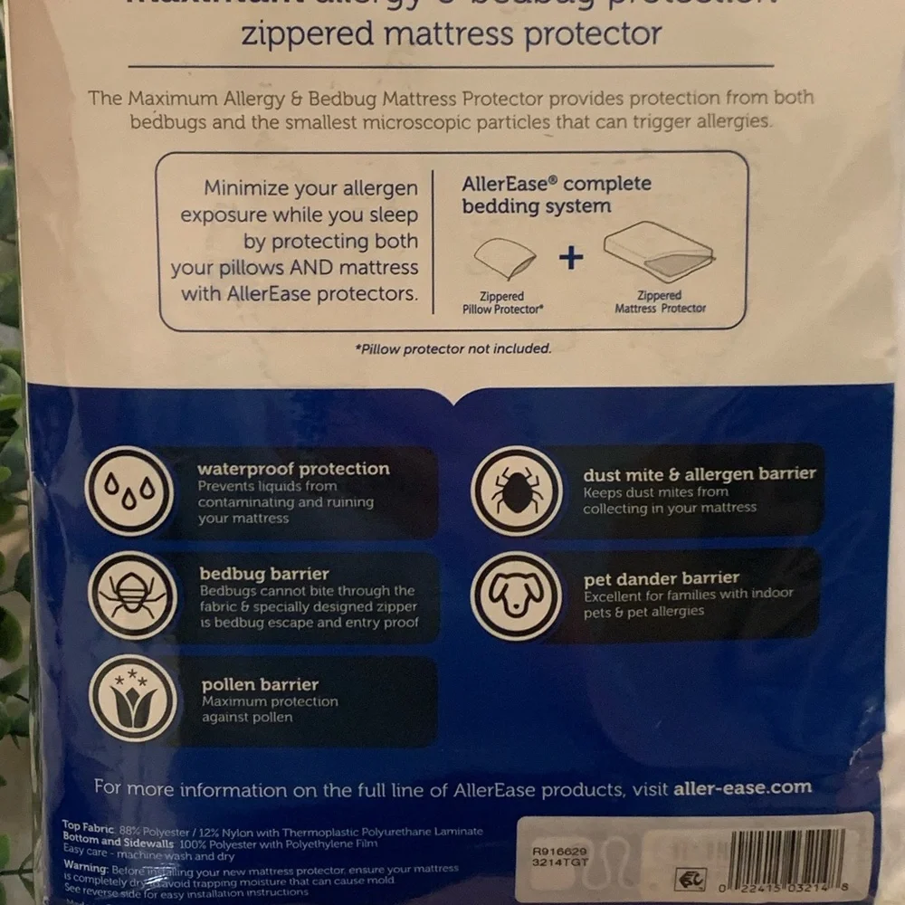 NEW Allerease Queen Mattress Protector - Picture 3 of 4